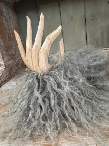 Puños de pelo natural