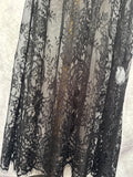 Vestido largo encaje negro