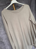 Camiseta básica beige