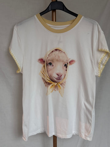 Camiseta oveja amarillo
