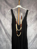 Vestido largo lino negro