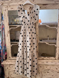 Vestido lunares negros