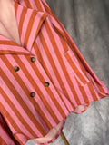 Chaqueta rayas naranja/rosa