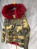 Parka Camuflaje rojo