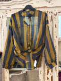 Camisa rayas mostaza