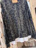 Camiseta Animal print azul