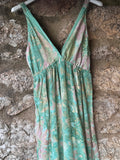 Vestido largo seda