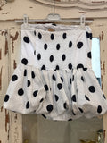 Top Lunares blanco