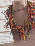 Collar flecos multicolor