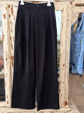 Pantalón pinzas negro