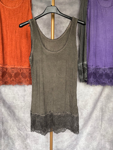 Top lencero verde oscuro