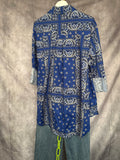 Camisa bandana azul