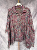 Camisa lino estampada
