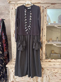 Vestido punto bolsillos gris