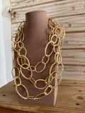Collar eslabones metal dorado