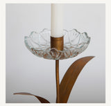 Candelabro Flor cristal