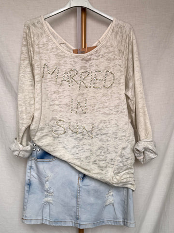 Camiseta strass