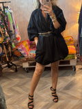 Vestido globo negro