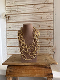 Collar eslabones metal dorado