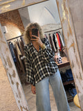 Camisa cuadros negros