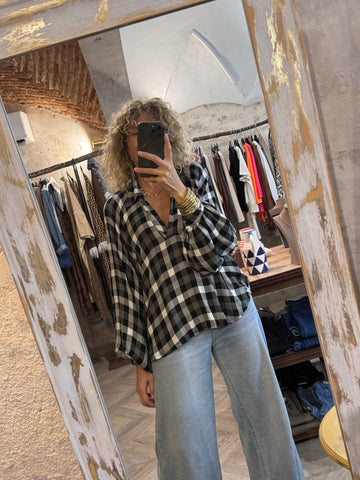 Camisa cuadros negros