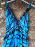 Vestido largo seda