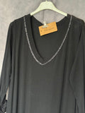 Vestido negro algodón
