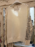 Jersey Blanco lentejuelas