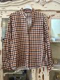 Camisa cuadros marrón