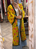 Kimono bordado largo
