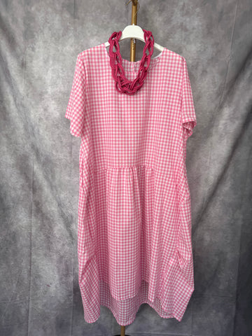 Vestido Vichy rosa