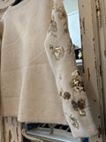 Chaqueta lentejuelas blanco