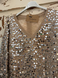 Jersey Camel lentejuelas