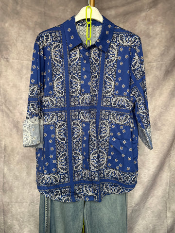 Camisa bandana azul