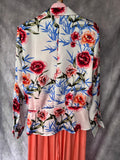 Blusa flores blanca