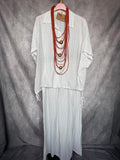 Conjunto rayas blanco