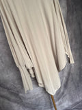 Camiseta Maxi capa beige