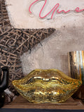 Adorno Labios “Disco” dorado