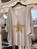 Camiseta Estrella beige