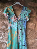 Vestido largo seda