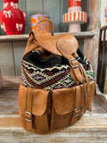 Mochila Piel Kilim