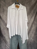 Camisa plisada blanca