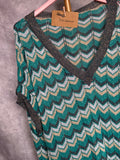 Camiseta punto “ Missoni “ verde