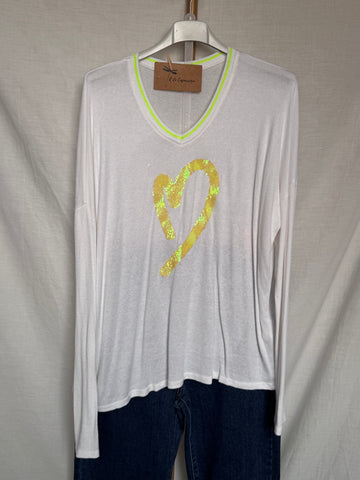 Jersey corazón amarillo