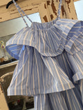 Vestido corto volantes