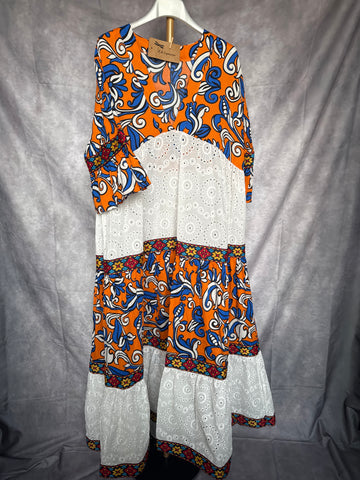Vestido étnico largo