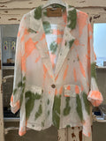 Chaqueta Tie- dye lino