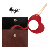 Gafa colgante Musa Heart rojo