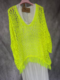 Jersey calado amarillo flúor