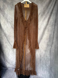 Kimono encaje marrón